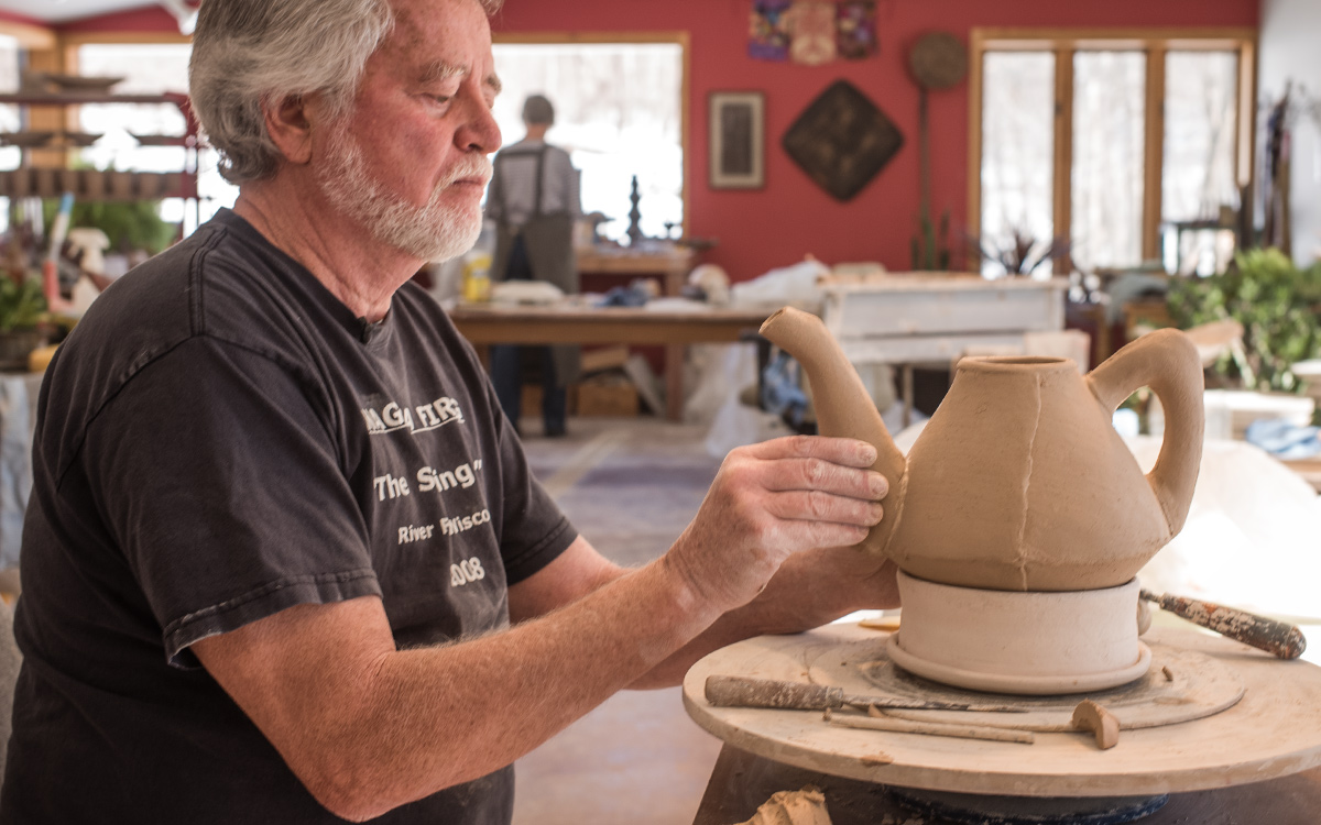 Randy Johnston American Ceramics Assembling Teapot Profile | Randy Johnston: An Expansive Vision