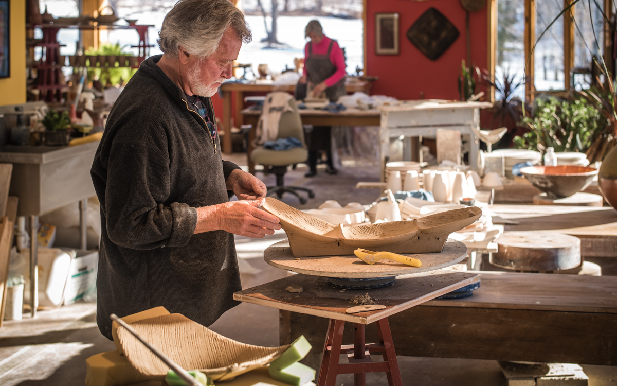 Randy Johnston American Ceramics Studio Making Spoon Form Profile | Randy Johnston: An Expansive Vision