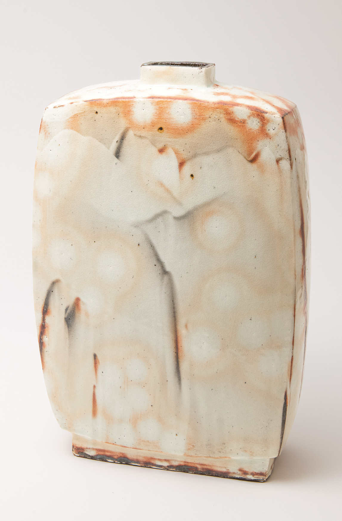 Kang-hyo Lee, Flat Bottle, date, Buncheong. Mountain water 